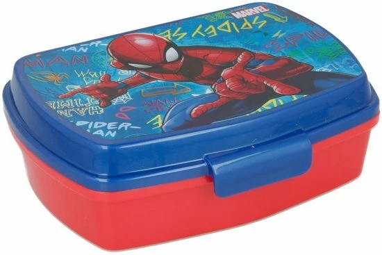 Spiderman Broodtrommel Met Tritan Drinkfles - Afbeelding 2