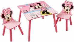 Minnie Mouse - Tafel Met Twee Stoeltjes Voor Kinderen 