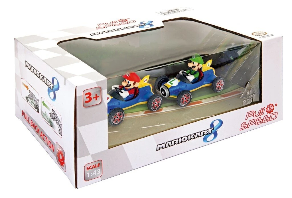 Super Mario Kart 8 Pull Back Auto - Twinpack