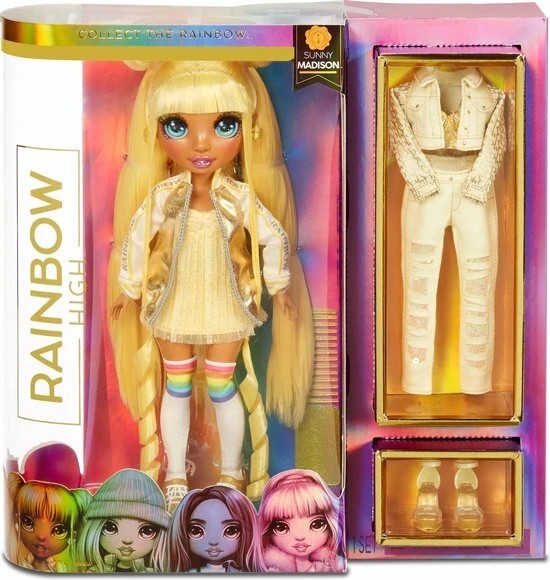 Rainbow High Fashion Doll Sunny Madison - Afbeelding 2