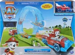 Paw Patrol Die Cast - True Metal Ultimate Fire Rescue-baanset Met Exclusief Marshall