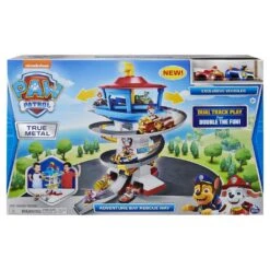 Paw Patrol Die Cast - True Metal Adventure Bay Rescue Way-speelset Met Twee Exclusieve Voertuigen