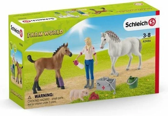 Schleich Dierenarts - Farm World Merrie En Veulen - 42486 - Afbeelding 7