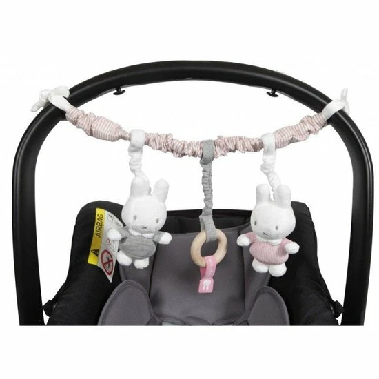 Autostoelspeeltje Nijntje Baby Ribstof - Roze - Afbeelding 3