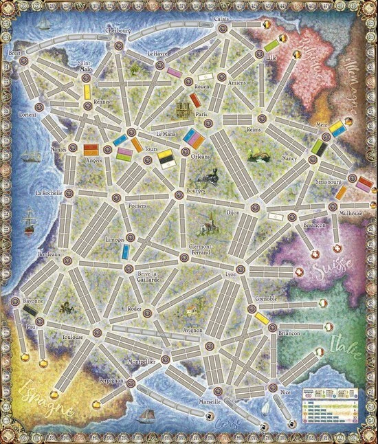 Ticket To Ride - France Old/ West - Bordspel - Afbeelding 5