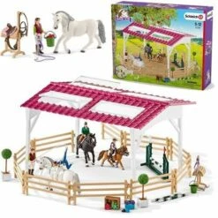 Schleich 42389 Horse Club - Ruiterschool Met Ruiter En Paarden
