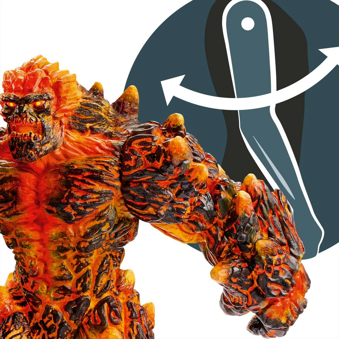 Schleich Eldrador - Lava Golem Met Wapen - 42447 - Afbeelding 6