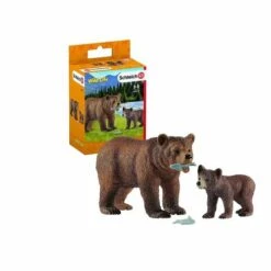 Schleich Wild Life - Grizzly Beer Moeder Met Jong - 42473