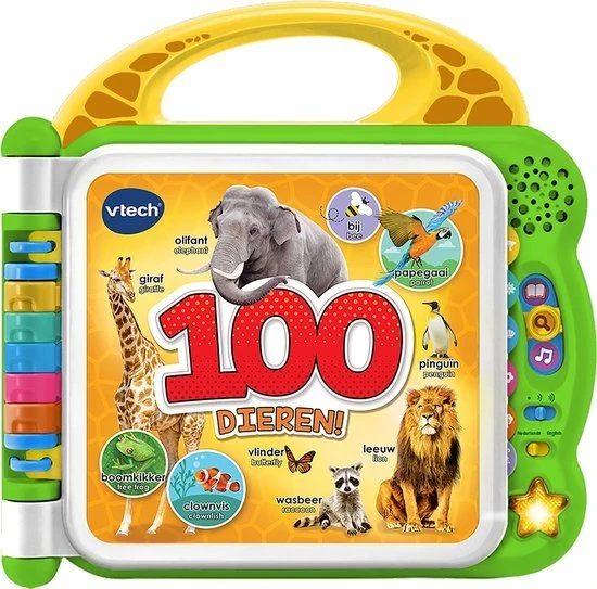 Vtech - Baby Mijn Eerste 100 Woordjes Dieren - Interactief Boek