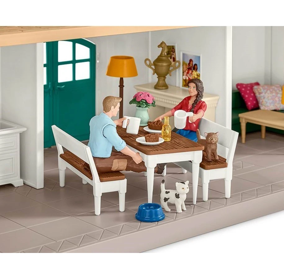 Schleich 42416 Horse Club - Grote Manege Met Woning En Stal - Afbeelding 4