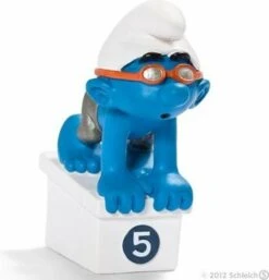 Schleich Smurfen - Olympische Team Zwemmer 2012- Limited Edition - 40266