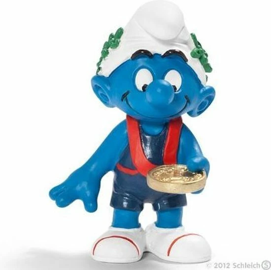 Schleich Smurfen - Olympische Team Winner Smurf 2012- Limited Edition - 40267