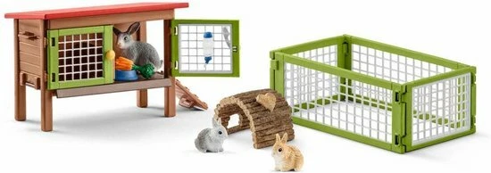 Schleich 42420 Konijnenhok - Farm World - Afbeelding 2