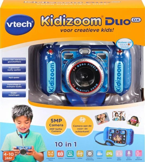 VTech KidiZoom Duo DX Blauw - Kindercamera - Afbeelding 5