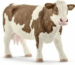 Schleich 13801 - Gevlekte Koe Simmental - Farm World