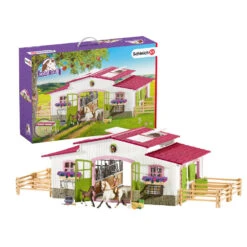Schleich 42344 - Manege Met Ruiter En Paarden - Horse Club