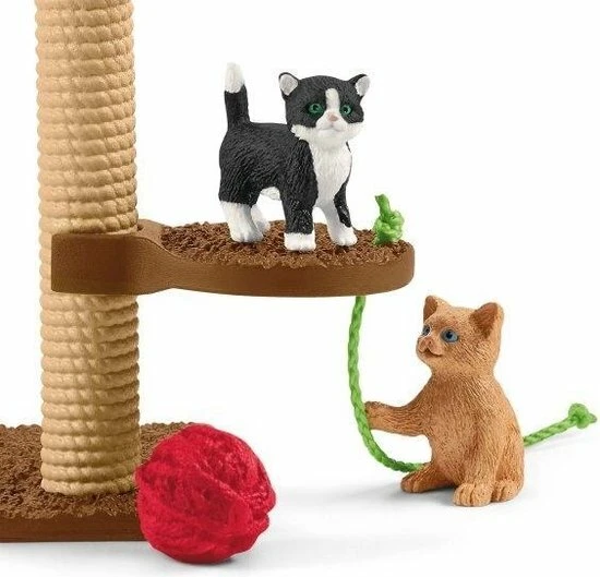 Schleich 42501 - Krabpaal Set Met Katten - Farm World - Afbeelding 3