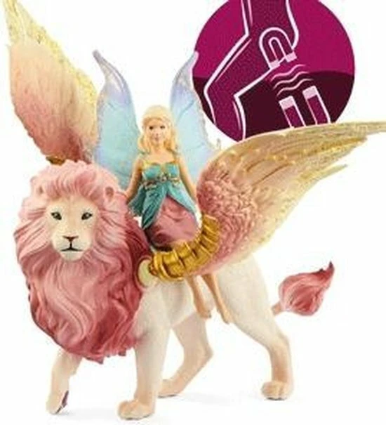 Schleich 70714 - Elfje Op Gevleugelde Leeuw - Bayala - Afbeelding 8