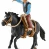 Schleich 41416 - Western Cowboy In Het Zadel - Farm World