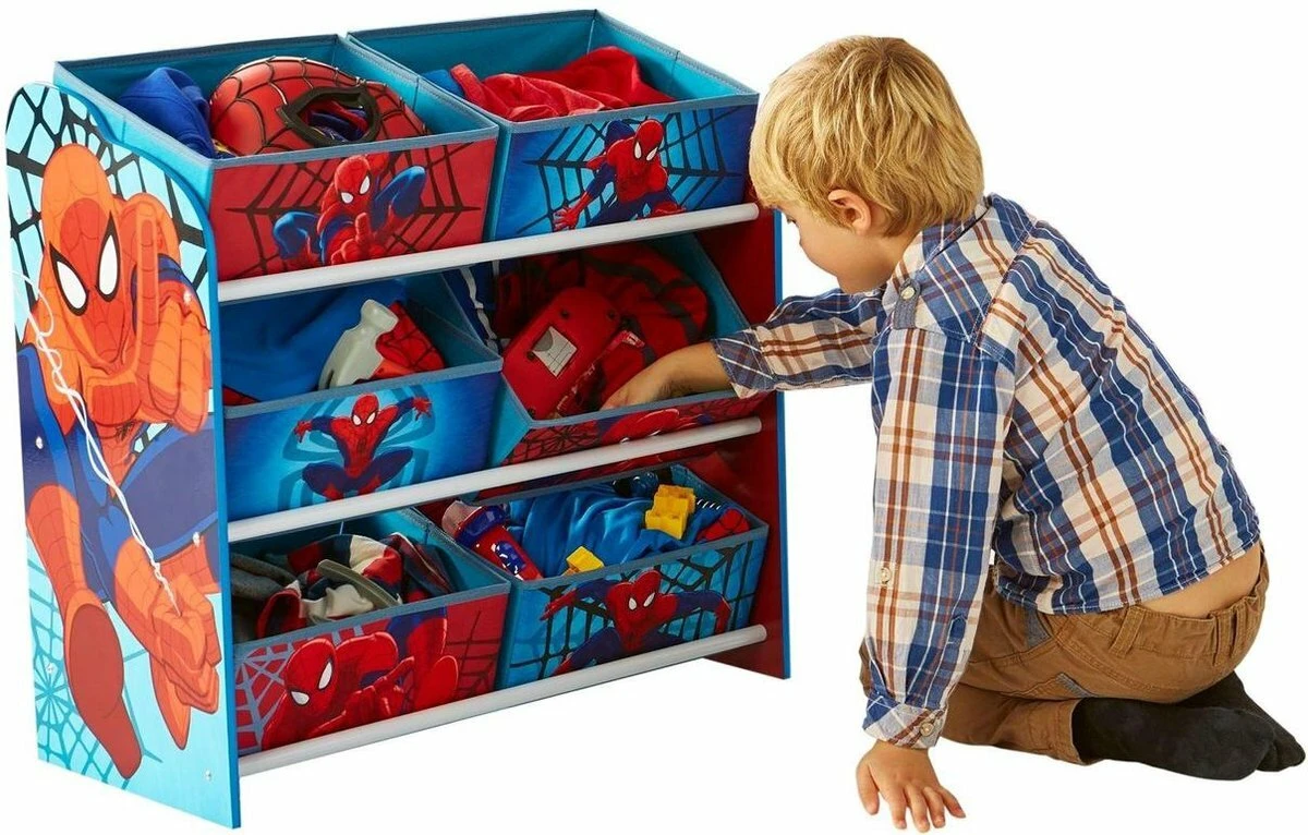 Spiderman - Speelgoed Opbergkast Met 6 Bakken - Afbeelding 2