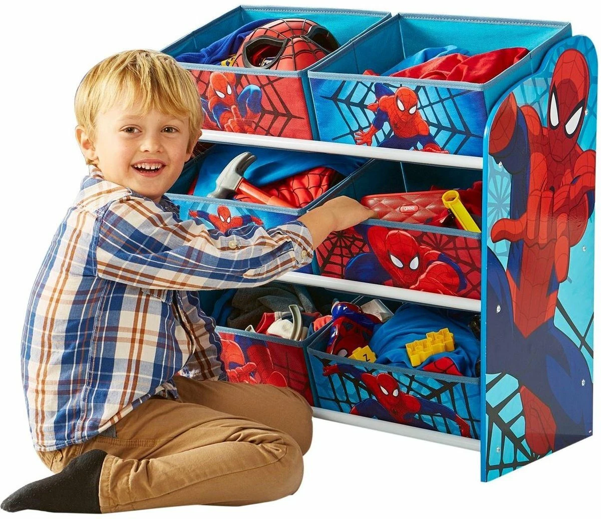 Spiderman - Speelgoed Opbergkast Met 6 Bakken - Afbeelding 3