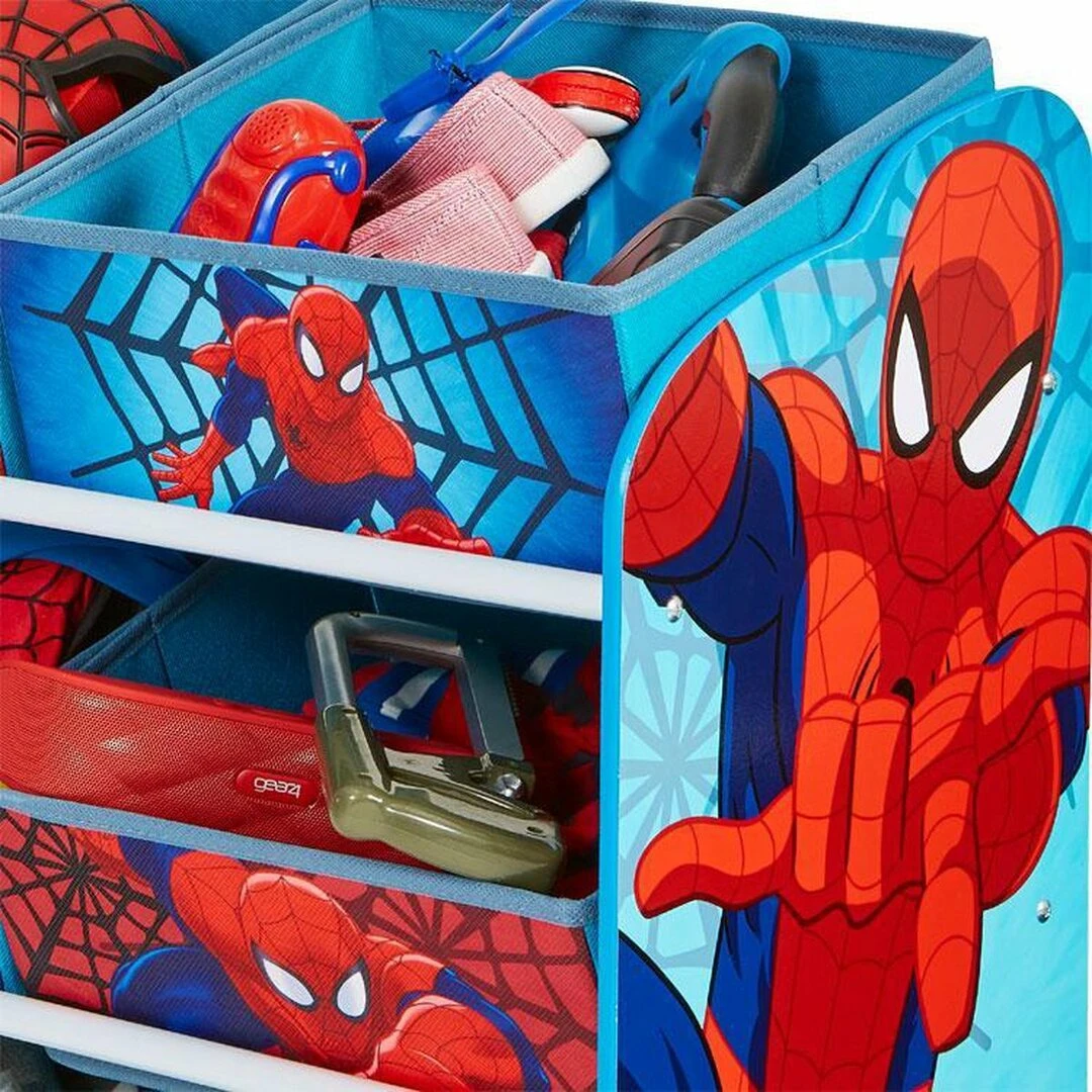 Spiderman - Speelgoed Opbergkast Met 6 Bakken - Afbeelding 6