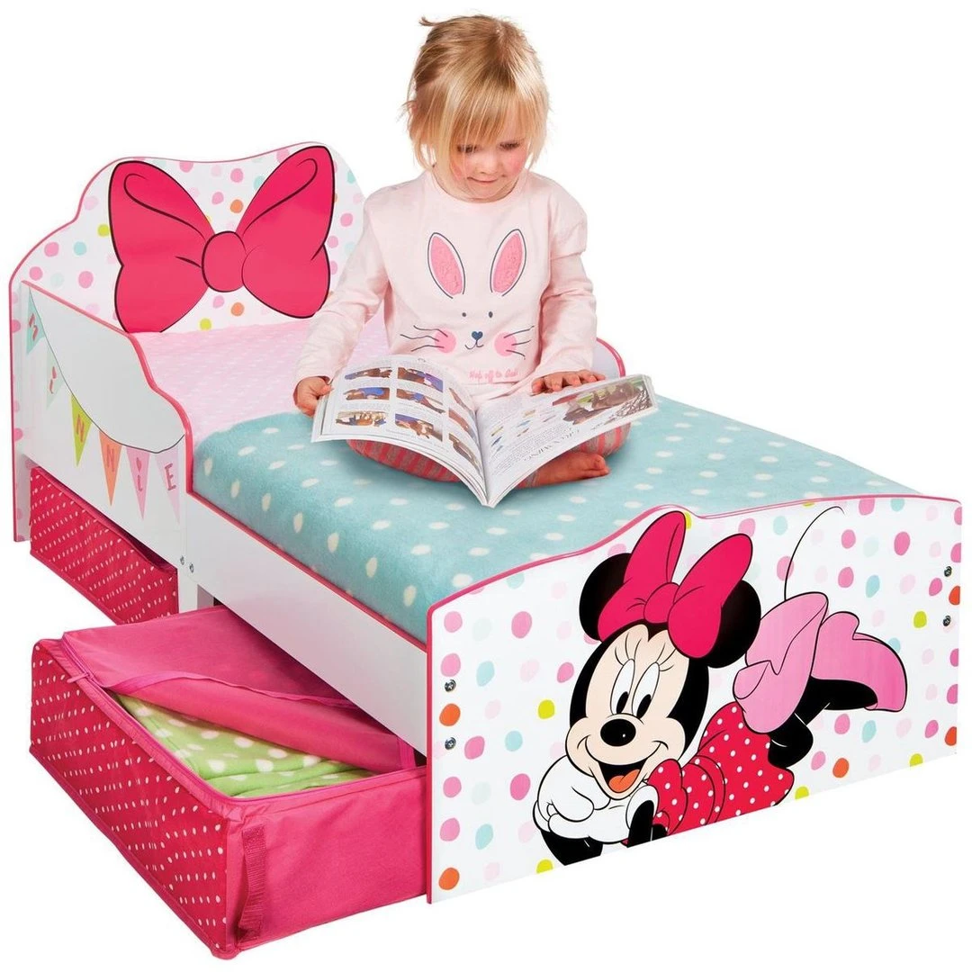 Minnie Mouse - Peuterbed Met Opslagruimte Onder Het Bed - Strik - Afbeelding 6