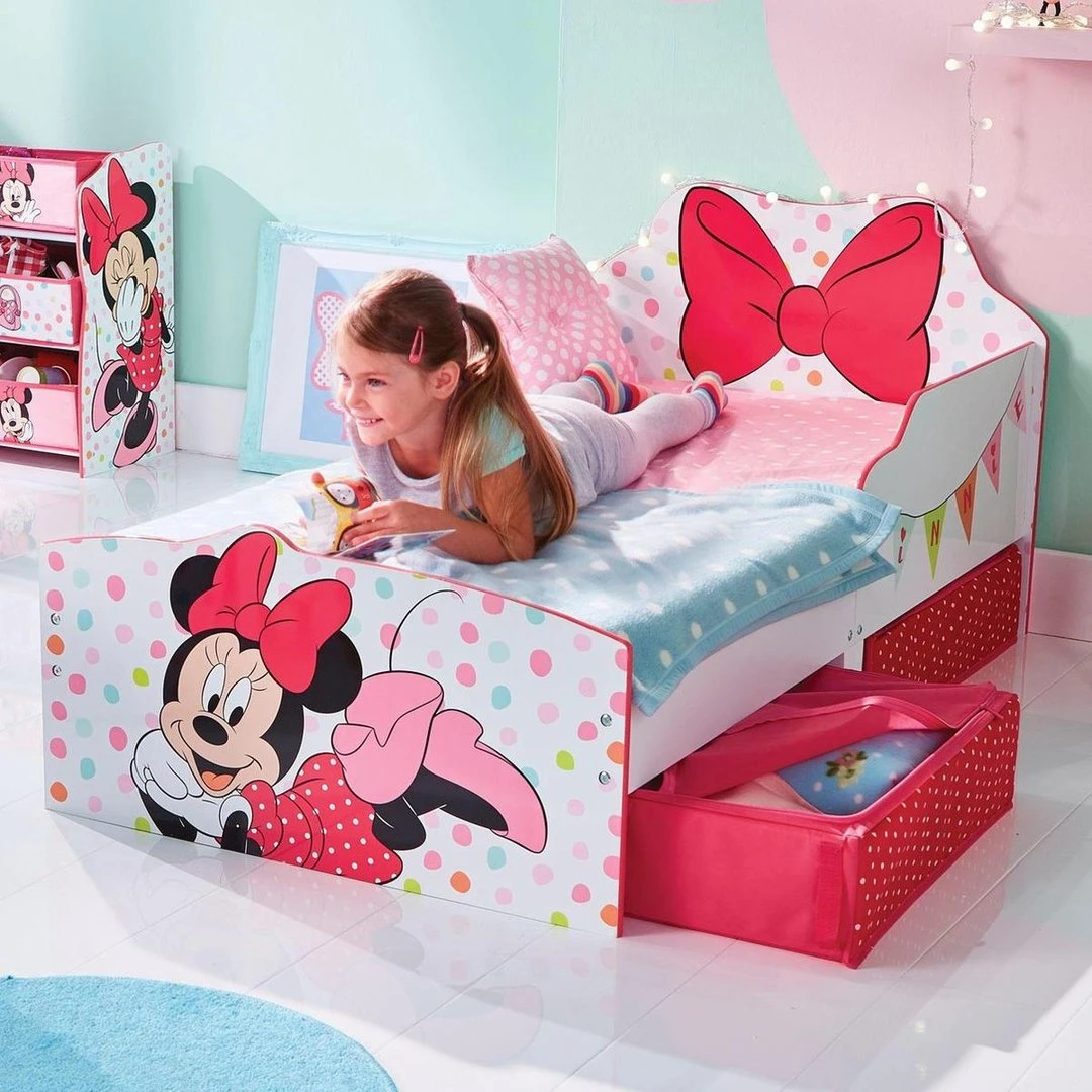 Minnie Mouse - Peuterbed Met Opslagruimte Onder Het Bed - Strik - Afbeelding 7