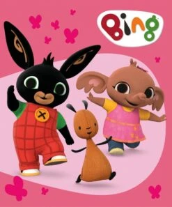 Bing Fleece Deken - Roze