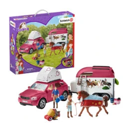 Schleich 42535 - Auto Met Trailer - Horse Club