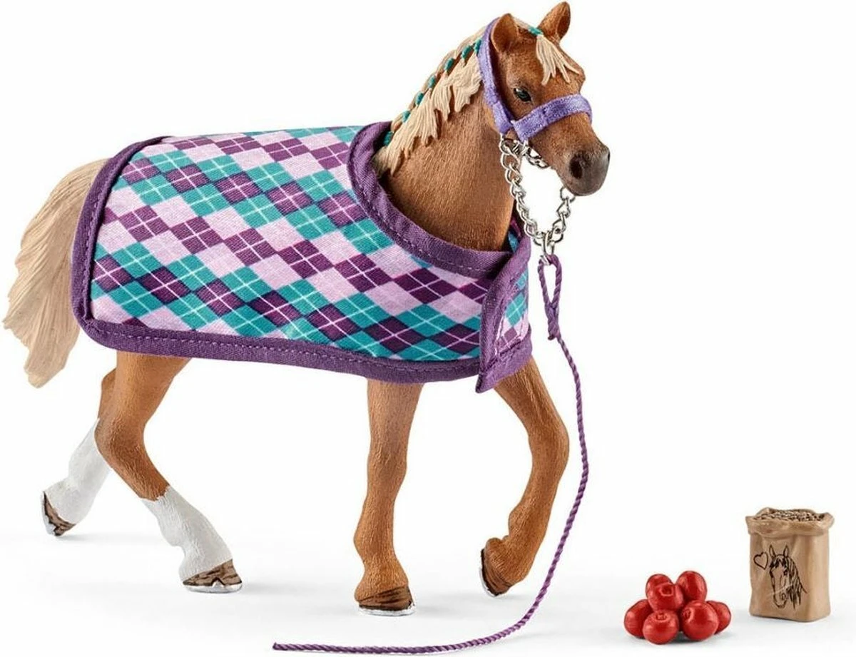 Schleich 42360 - Engels Volbloed Met Deken - Horse Club