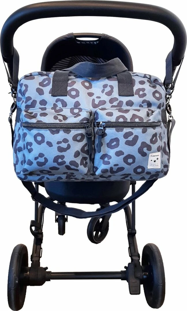 Luiertas - Kidzroom - Luipaardprint - Blauw - Afbeelding 6