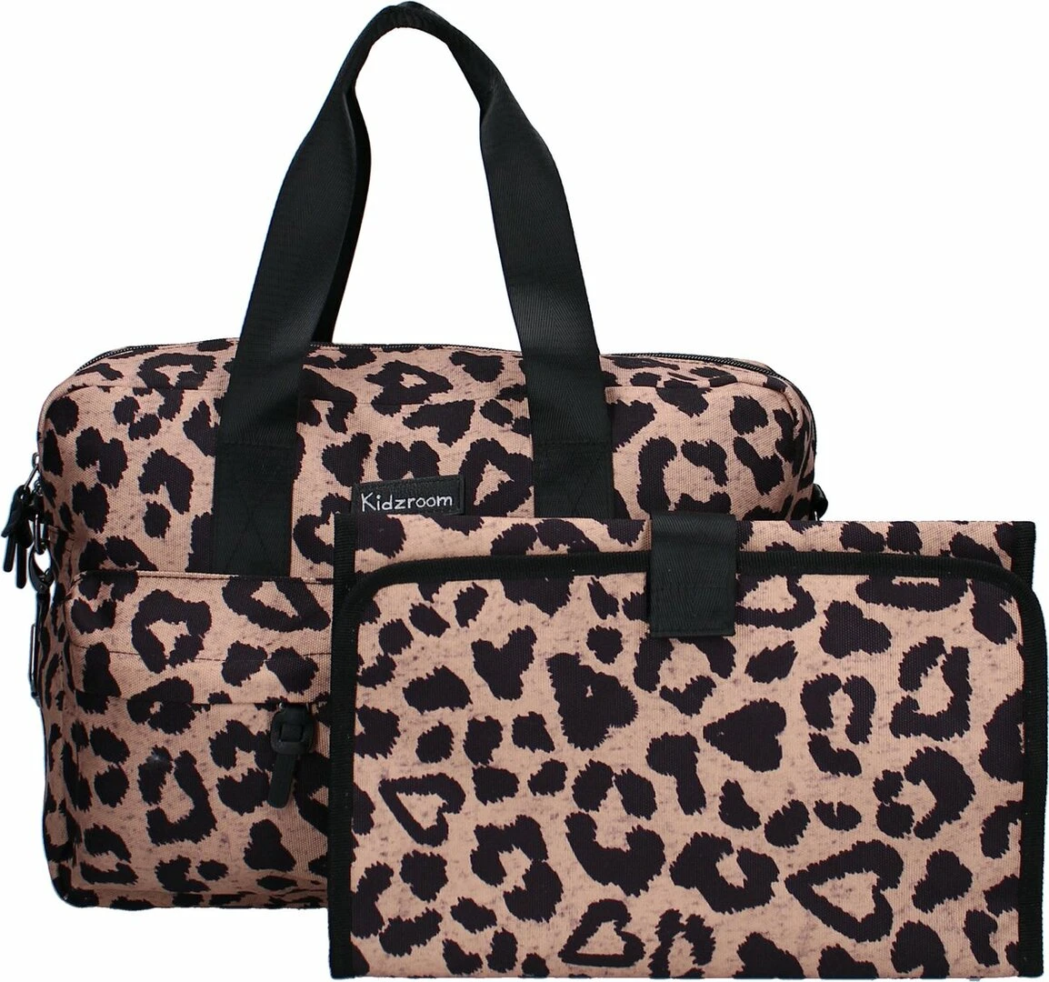 Luiertas - Kidzroom - Luipaardprint - Bruin - Afbeelding 4