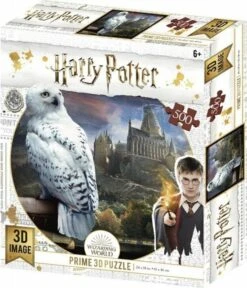 Harry Potter 3D Image Puzzel - Zweinstein En Hedwig (500)