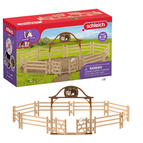 Schleich 42434 - Omheining Paarden - Horse Club