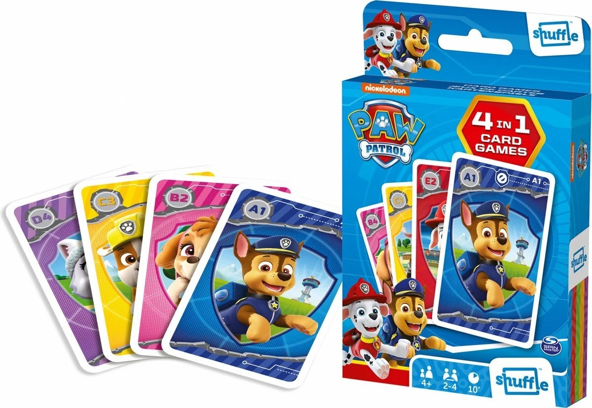 Paw Patrol Kwartet - 4 In 1 Kaartspel