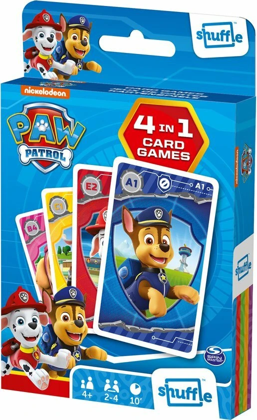 Paw Patrol Kwartet - 4 In 1 Kaartspel - Afbeelding 2