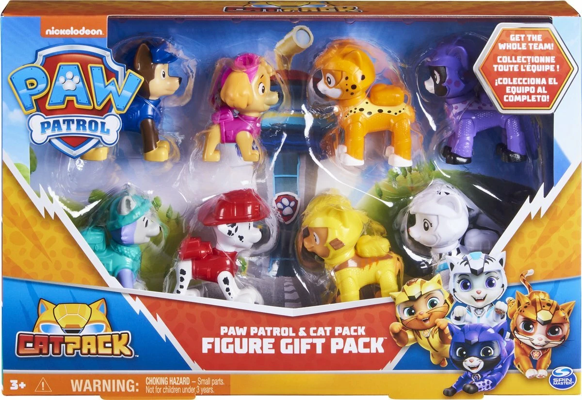SpinMaster Paw Patrol Cat Pack - Cadeauset Met 8 Figuren - Afbeelding 4