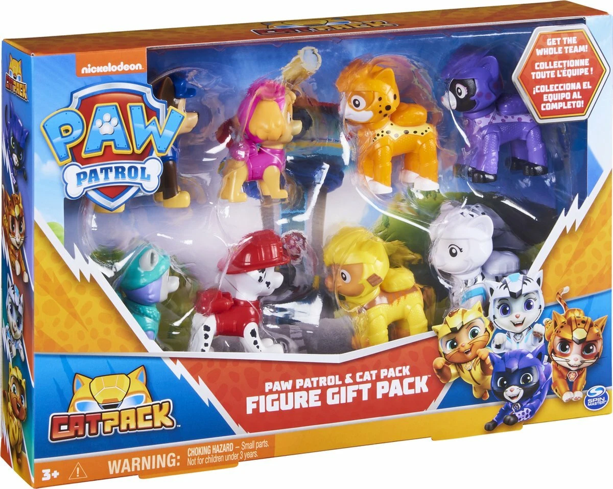 SpinMaster Paw Patrol Cat Pack - Cadeauset Met 8 Figuren