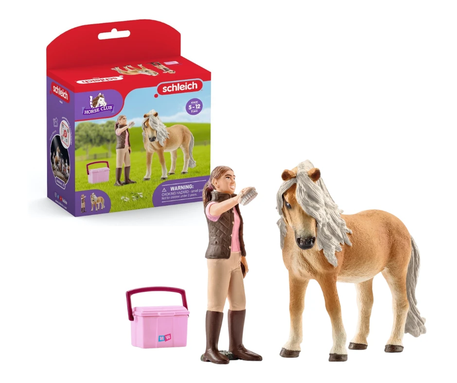 Schleich 41431- IJsland Pony Met Verzorgster - Horse Club