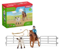 Schleich 42577 - Team Roping Met Cowgirl - Farm World
