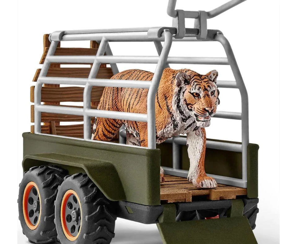 Schleich 42351 - Quad Met Aanhanger En Ranger - Wild Life - Afbeelding 4