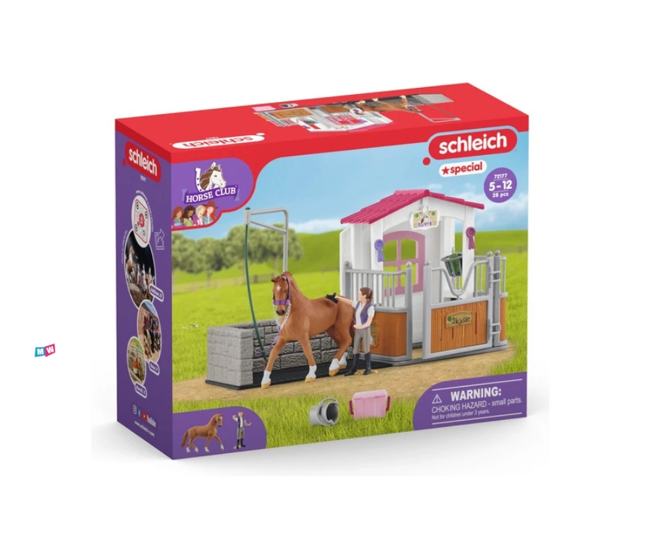 Schleich 72177 Wasplaats Met Paardenbox – Horse Club - Afbeelding 4