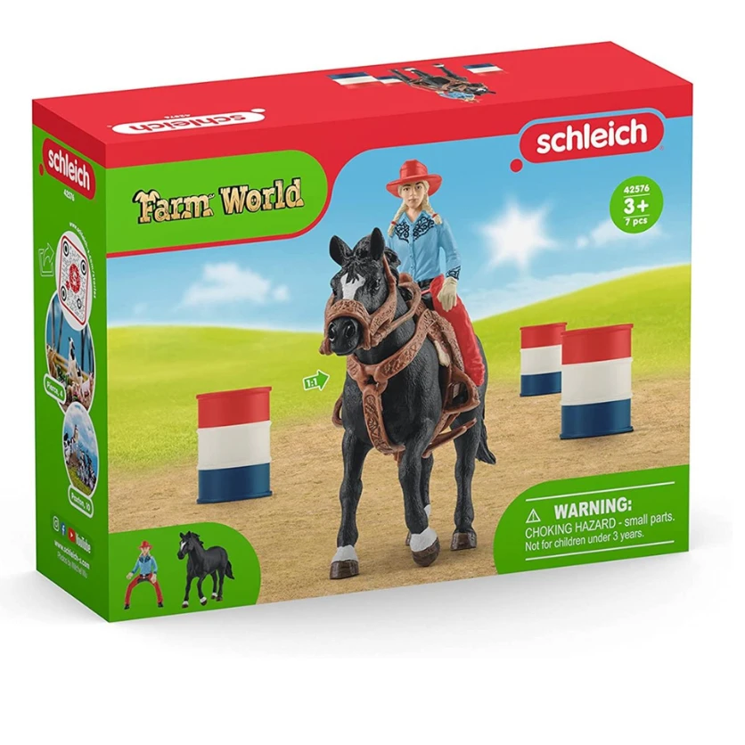 Schleich 42576 Cowgirl Barrel Racing - Farm World - Afbeelding 8