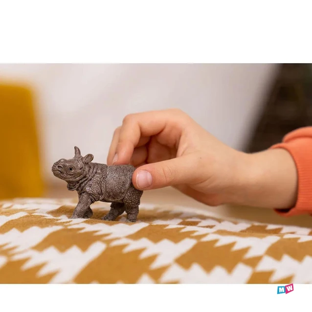 Schleich 14860 Indische Neushoornbaby - Wild Life - Afbeelding 2