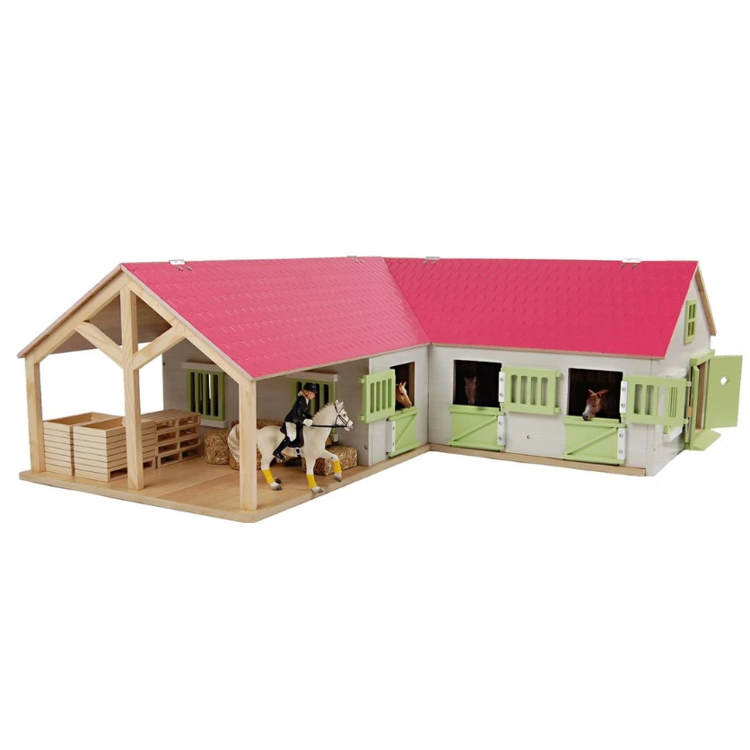 Kids Globe Paardenstal Met 4 Boxen En Berging