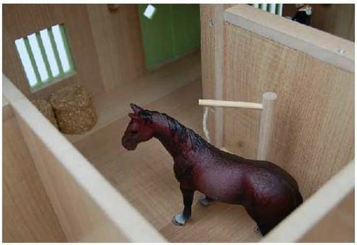 Kids Globe Paardenstal Met 4 Boxen En Berging - Afbeelding 7