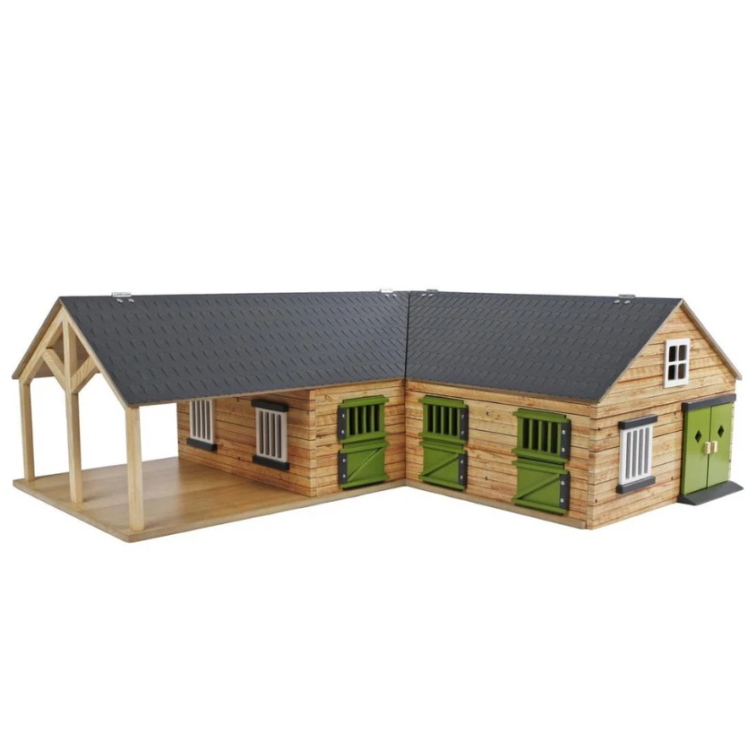 Kids Globe Paardenstal In Een Hoek Met 4 Boxen En Berging - Afbeelding 4