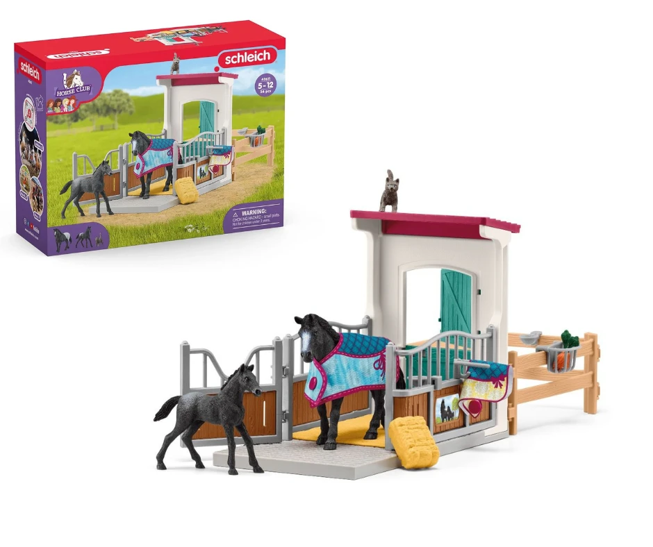 Schleich 42611 Paardenbox Met Merrie En Veulen