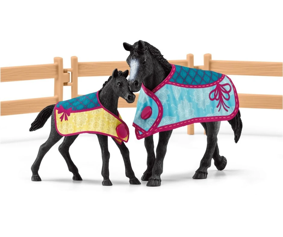 Schleich 42611 Paardenbox Met Merrie En Veulen - Afbeelding 7